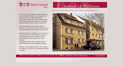 Desktop Screenshot of hotel-central-heilbronn.de