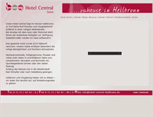 Tablet Screenshot of hotel-central-heilbronn.de